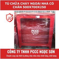 Tủ chữa cháy ngoài nhà có chân 500x700x250