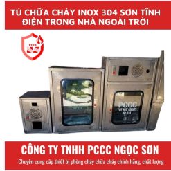 Tủ chữa cháy Inox 304 sơn tĩnh điện trong nhà ngoài trời