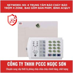 NetworX-NX-4 trung tâm báo cháy báo trộm 4 zone, bao gồm bàn phím, bình acquy