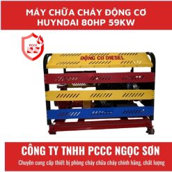 Máy chữa cháy động cơ huyndai 80hp 59kw