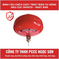 Bình cầu chữa cháy treo trần tự động 6kg của Yamato - Nhật Bản
