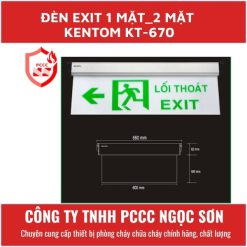 Đèn Exit 1 mặt_2 mặt Kentom KT-670