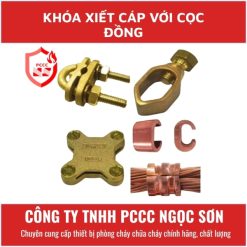 Khóa xiết cáp với cọc đồng