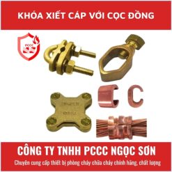 Khóa xiết cáp với cọc đồng